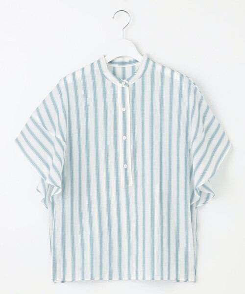 【専用】自由区　テンセルリネンデザイン ブラウス 自由区 ブラウス シャツ 「洗える」テンセルリネンデザイン