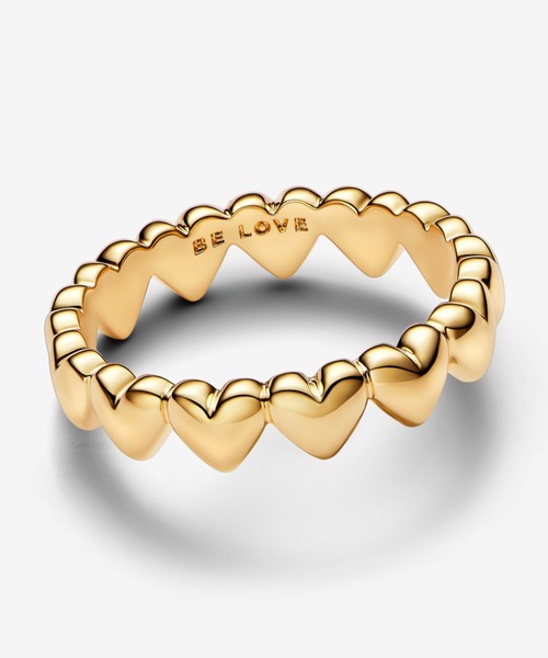 PANDORA（パンドラ） 指輪 リング ハート ロウ ゴールド リング