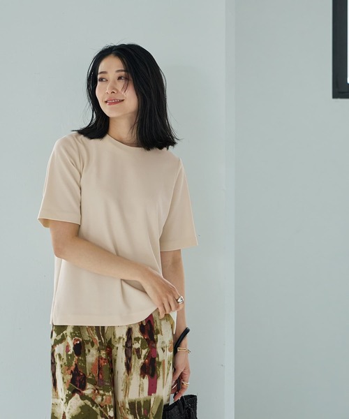 tシャツ 「匠ジョーゼット」スタイリッシュ半袖ブラウス レディース