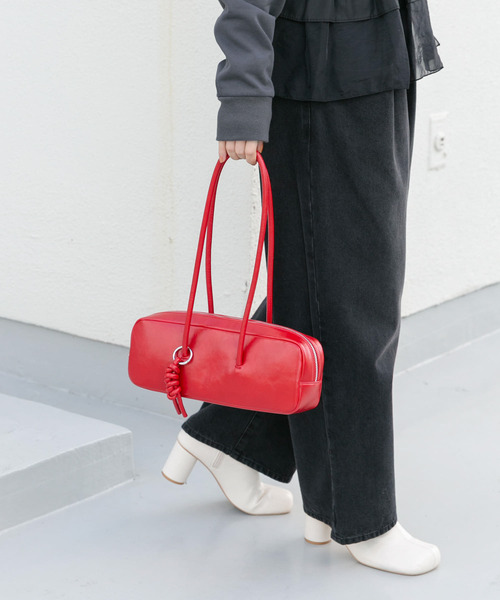 美品✨ジャックゴム　2way ショルダーバッグ　ポーチ付き　レッド　保証書付き ジャックゴム ショルダーバッグ ポーチ付き 赤 - メルカリ