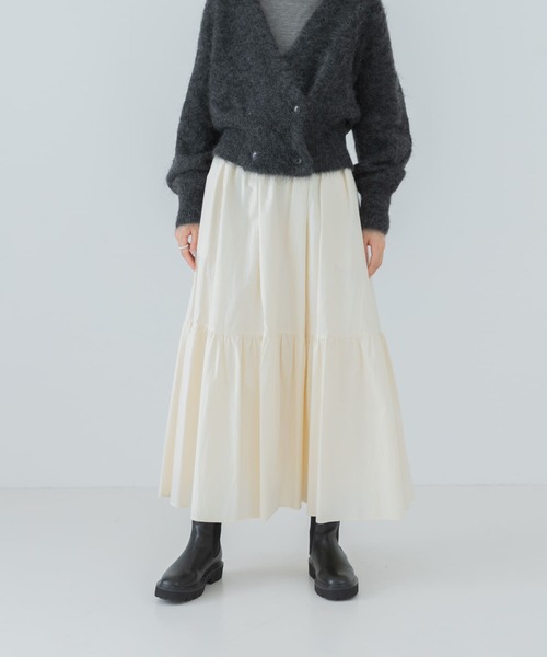 URBAN RESEARCH コットンティアードロングスカート URBAN RESEARCH スカート コットンティアードロングスカート