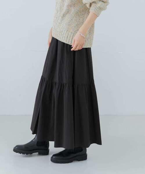 URBAN RESEARCH コットンティアードロングスカート URBAN RESEARCH スカート コットンティアードロングスカート