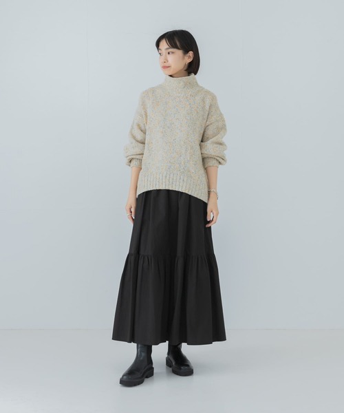 コットンティアードロングスカート★アーバンリサーチ★新品★試着のみ★今季 URBAN RESEARCH スカート コットンティアードロングスカート