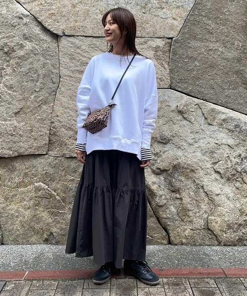 URBAN RESEARCH スカート コットンティアードロングスカート