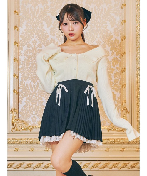 Me roir スカート Me roir スカート プリーツラメツイードスカート : ZOZOTOWN