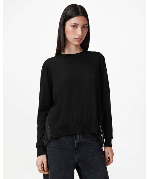 ニット セーター DOTT RELAXED FIT MESH PANEL JUMPER | DOTT リラックス フィット メッシュ パネル ニット・