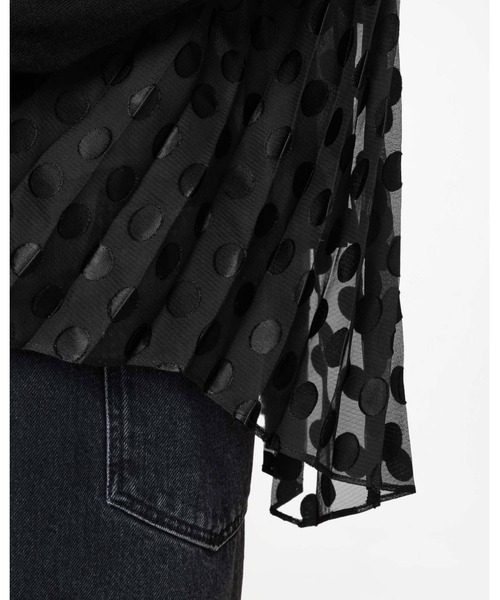 ニット セーター DOTT RELAXED FIT MESH PANEL JUMPER | DOTT リラックス フィット メッシュ パネル ニット・ ALLSAINTS ニット セーター DOTT RELAXED FIT MESH PANEL JUMPER