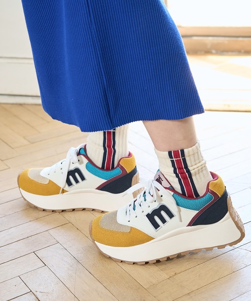 Rosemuse スニーカー (〜12/6まで限定値下げ) moz（モズ） スニーカー レースアップ厚底 カラフルスニーカー