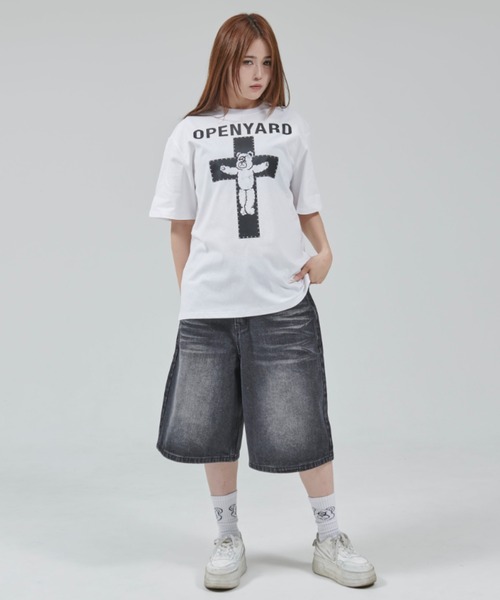 tシャツ 「OY/オーワイ」  L CROSS ODOLLY TEE/メタルクロスオードリーティーシャツ レディース メンズ OY tシャツ 「OY/オーワイ」 METAL CROSS ODOLLY TEE/メタル