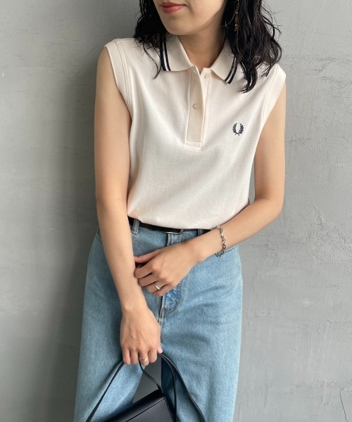 【ZOZO 予約商品】フレッドペリーツインティップライン ノースリーブポロシャツ FRED PERRY ポロシャツ ポロ 「FRED PERRY/フレッドペリー