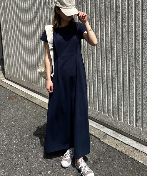 RANAN ワンピース ウエストタックフレアワンピース : ZOZOTOWN