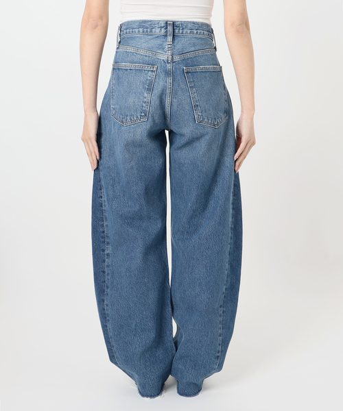 DANTON」 デニムパンツ 36 ダークインディゴブルー レディース 中古