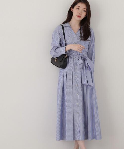 PROPORTIONBODYDRESSINGドロップショルダーシャツワンピース プロポーションボディドレッシング PROPORTION BODY DRESSING