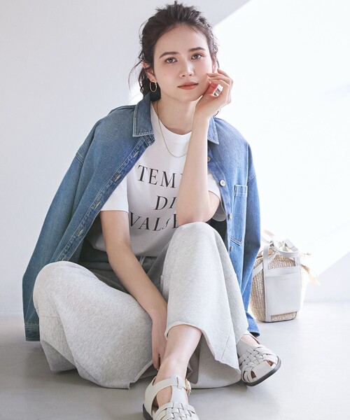 23区 tシャツ 「SLOW/一部店舗限定」MVSコットン ロゴTシャツ