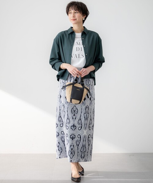 23区 tシャツ 「SLOW/一部店舗限定」MVSコットン ロゴTシャツ