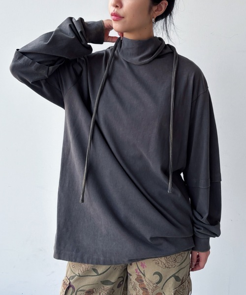 BEARDSLEY✨後ろスカーフ カットソー 2way ブラック トップス BEARDSLEY✨後ろスカーフ カットソー 2way ブラック トップス 【公式通販】