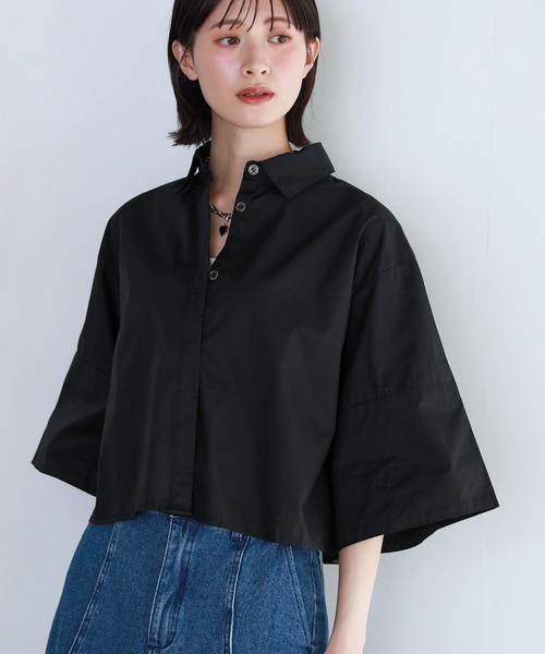 shetila ブラウス シャツ 「選べる2デザイン」ワイドスリーブ