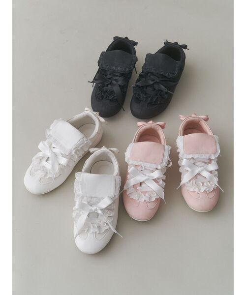【新品】merry jennyスニーカーソールfrillメリージェーン merry jenny（メリージェニー）の「スニーカーソールfrillメリー