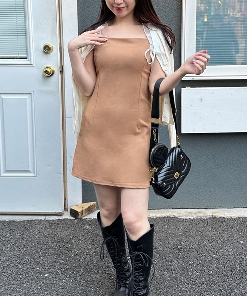 ワンピース 「春新色追加」ミニ丈 タイト キャミワンピース : ZOZOTOWN