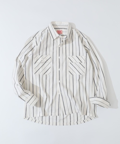 BIG MIKE（ビッグマイク） シャツ シャンブレー ストライプ コットン