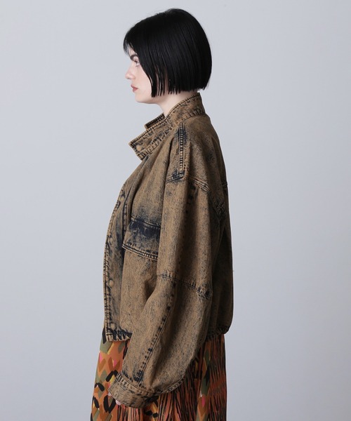ROSEBUD mici デニムブルゾン　ホワイト ROSE BUD ブルゾン アウター (mici)デニムブルゾン レディース