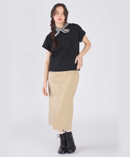 To b. by agnes tシャツ 半袖 ロゴ プリント コットン マカロン T