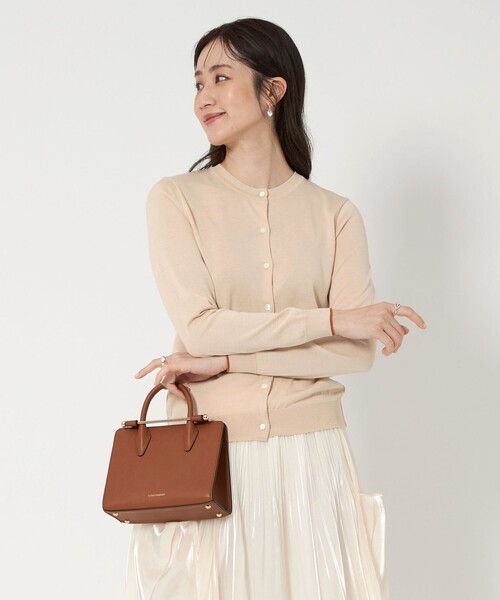 UNITED ARROWS カーディガン コットンシルク 18G クルーネック