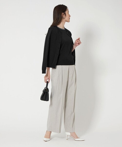【今期】UNITED ARROWS シルク コットン カーディガン UNITED ARROWS カーディガン コットンシルク 18G クルーネック
