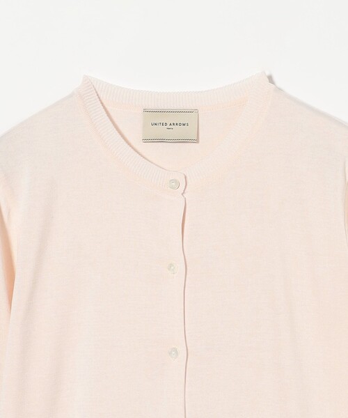 【今期】UNITED ARROWS シルク コットン カーディガン UNITED ARROWS カーディガン コットンシルク 18G クルーネック