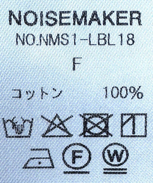 NOISEMAKER（ノイズメーカー） ブラウス シャツ イカ胸ストライプ