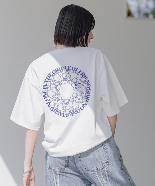 CDG Y's 美品ビッグサイズ　レディースTシャツ Anui tシャツ 「UNISEX/3サイズ展開」サークルGRMベアTシャツ