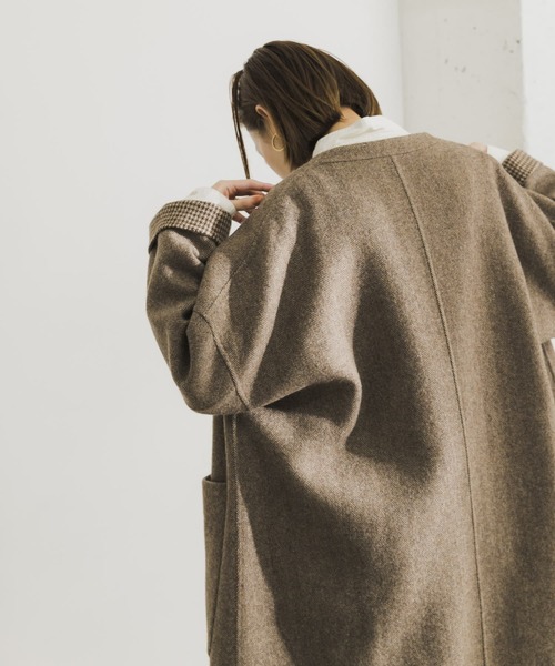 NOBLE」 ジャケット 36 ブラウン レディース Noble (ノーブル) 麻
