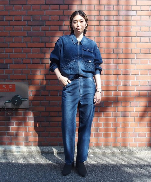 ジーンズ デニム デニムパンツ 「金子恵治 ×  UNION HERCULES MADE」テーパードペインターパンツ レディースの画像