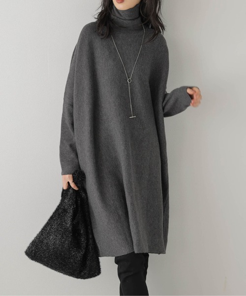 「SUGAR BISKET」 「La-gemme」タートルネックニット フリー モカ レディース_画像3