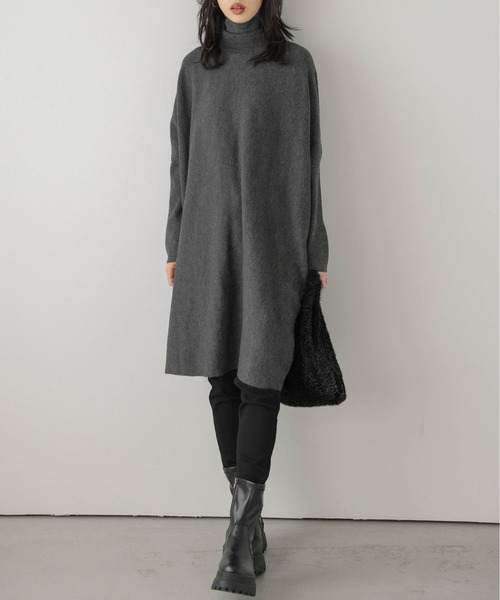 「SUGAR BISKET」 「La-gemme」タートルネックニット フリー モカ レディース_画像7