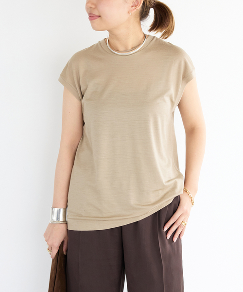 高評価なギフト tシャツ Classe Deuxieme Prime タンクトップ jersey wool トップス