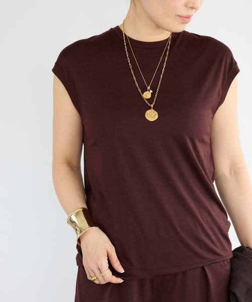 Deuxieme Classe tシャツ Prime wool jersey タンクトップ