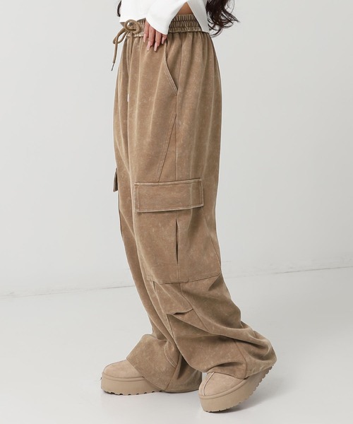 ANAP（アナップ） ワイドパンツ スウェットパンツ ジャージ ウォッシュ