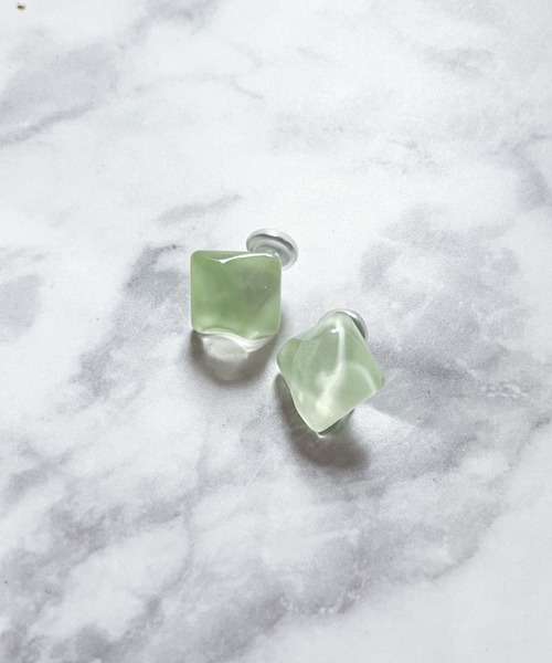 yu-ka イヤリング YU-KA:クリアグミイヤリング clear gumi earring