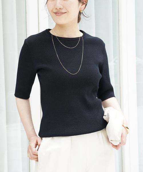 ニット セーター *追加 Diner B RIB クルーネックプルオーバー レディース Deuxieme Classe ニット セーター *追加 Diner B RIB クルー