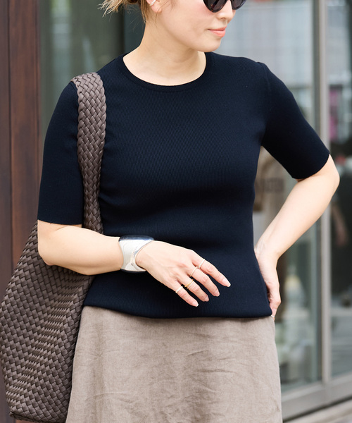 ニット セーター 追加*DINER RIB クルーネックプルオーバー レディース Deuxieme Classe ニット セーター 追加*DINER RIB クルーネック