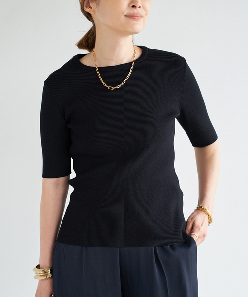 Deuxieme Classe ニット セーター *追加 Diner B RIB クルー