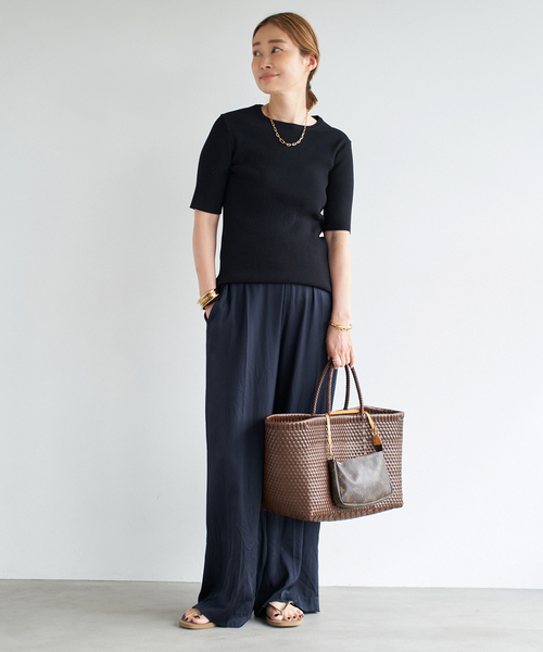 ニット セーター *追加 Diner B RIB クルーネックプルオーバー レディース Deuxieme Classe ニット セーター *追加 Diner B RIB クルー