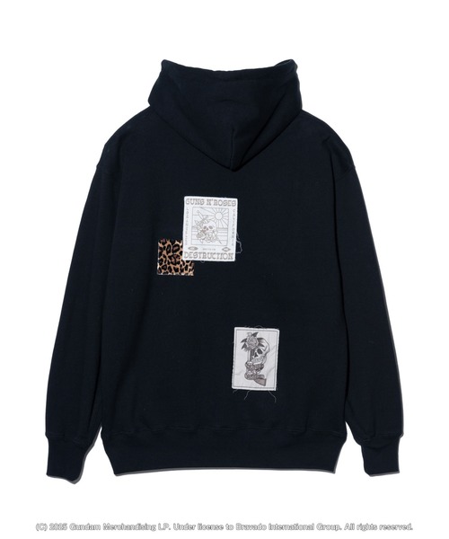 入園入学祝い N' GUNS パーカー glamb ROSES ガンズアンド / Hoodie Patchwork ミュージシャン