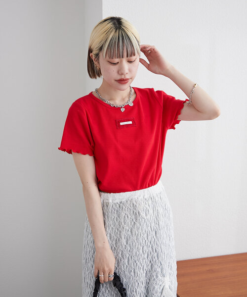 ドゥーズィエムクラス 取扱い クロエ 袖フリル Tシャツ カットソー*ドゥロワー 楽天市場】ドゥロワー フリル（Tシャツ・カットソー｜トップス