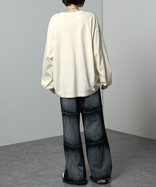 「Alfred Alex」 長(zhǎng)袖Tシャツ M ブラック メンズ