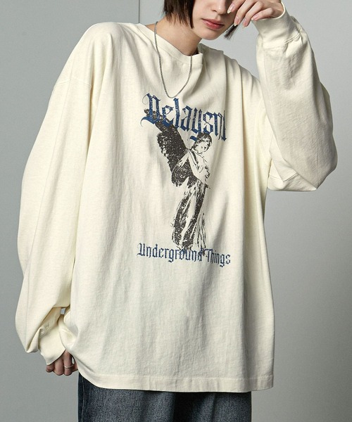 「Alfred Alex」 長(zhǎng)袖Tシャツ M ブラック メンズ