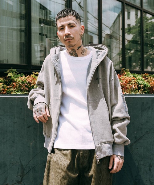 Subciety(サブサエティ) パーカー Full zip hoodie メンズ Subciety(サブサエティ) パーカー Full zip hoodie メンズ
