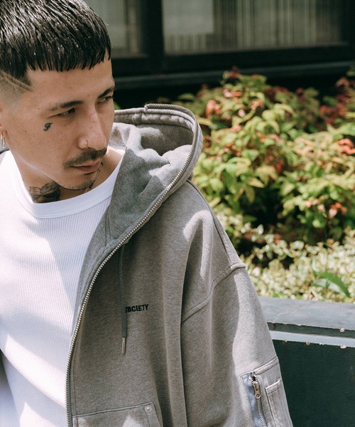 Subciety（サブサエティ） パーカー Full zip hoodie メンズ