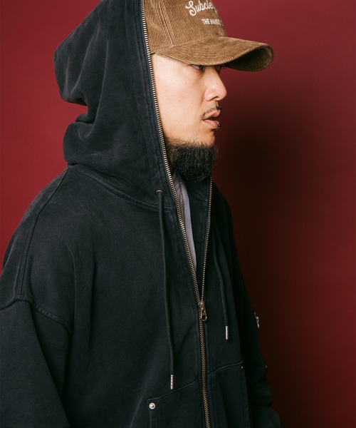 Subciety（サブサエティ） ベスト ジレ Full zip hoodie メンズ